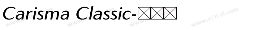 Carisma Classic字体转换